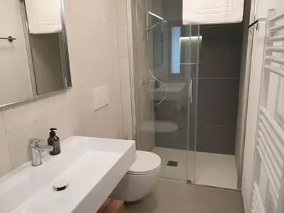Ein Badezimmer in der Unterkunft Osteria Bäkar