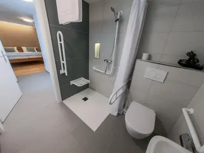 Ein Badezimmer in der Unterkunft Osteria Bäkar