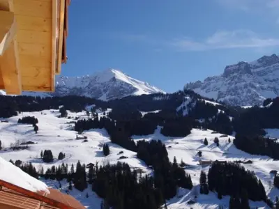 Ein allgemeiner Bergblick oder ein Berglick von der Ferienwohnung aus