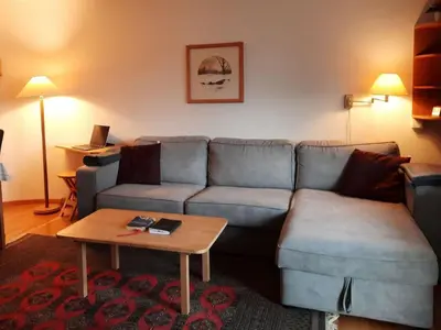 Ein Sitzbereich in der Unterkunft Apartment Mösli - Zimmerli by Interhome