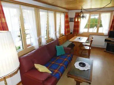 Ein Sitzbereich in der Unterkunft Apartment Bolgen by Interhome