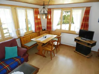 Ein Sitzbereich in der Unterkunft Apartment Bolgen by Interhome