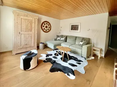 Ein Sitzbereich in der Unterkunft Apartment Linder by Interhome