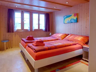 Ein Bett oder Betten in einem Zimmer der Unterkunft Holiday Home Reindli by Interhome