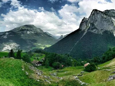 Naturlandschaft in der Nähe des Ferienhauses