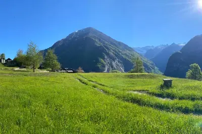 Naturlandschaft in der Nähe des Chalets