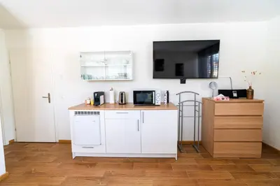 Küche/Küchenzeile in der Unterkunft Cozy Studio Einigen