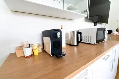 Küche/Küchenzeile in der Unterkunft Cozy Studio Einigen