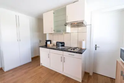 Küche/Küchenzeile in der Unterkunft Terrace Apartment Einigen