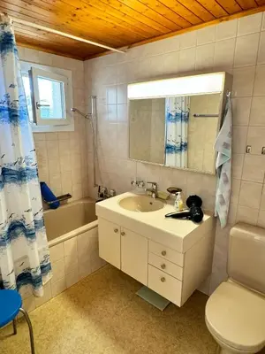 Ein Badezimmer in der Unterkunft Rosenhaus Baccara