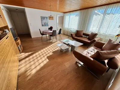 Ein Sitzbereich in der Unterkunft Rosenhaus Baccara
