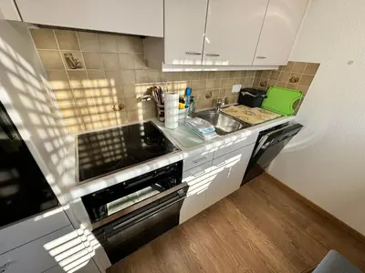 Küche/Küchenzeile in der Unterkunft Rosenhaus Baccara