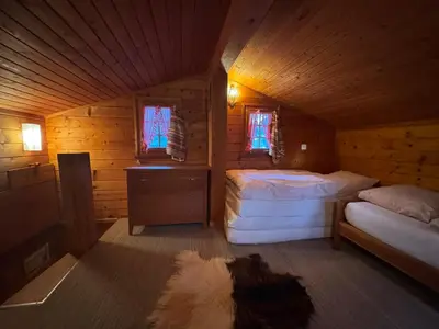Ein Bett oder Betten in einem Zimmer der Unterkunft Chalet in Niederwald