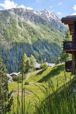 Naturlandschaft in der Nähe des Chalets