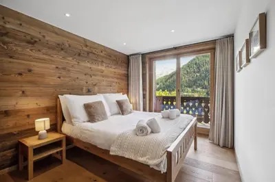 Ein Bett oder Betten in einem Zimmer der Unterkunft Chalet Ksara by Mrs Miggins