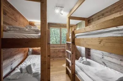 Ein Bett oder Betten in einem Zimmer der Unterkunft Chalet Ksara by Mrs Miggins