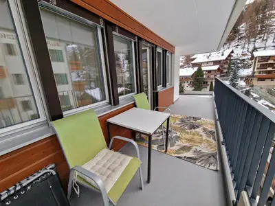 Ein Sitzbereich in der Unterkunft Apartment Haus Attila