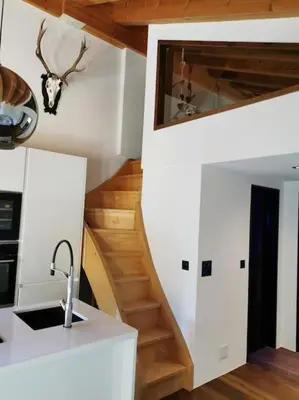 Grundriss der Unterkunft Charmante Loft Wohnung in den Bergen