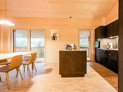 Küche/Küchenzeile in der Unterkunft Apartment Weisshorn - OG - DG Südwest by Interhome