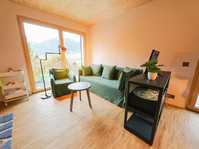 Ein Sitzbereich in der Unterkunft Apartment Rinderberg Sockelgeschoss Nordost by Interhome