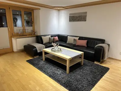 Ein Sitzbereich in der Unterkunft Apartment Bergfreude by Interhome
