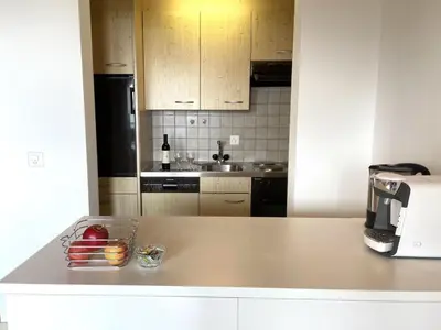 Küche/Küchenzeile in der Unterkunft Apartment Konkordia 1 EG Süd by Interhome