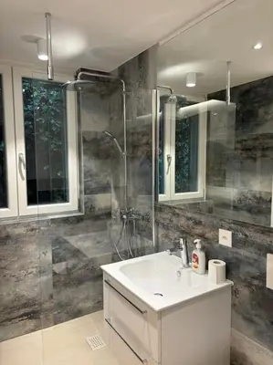 Ein Badezimmer in der Unterkunft Lake Music