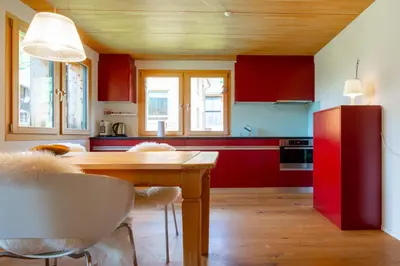 Küche/Küchenzeile in der Unterkunft Haus Birke - Alpenglück