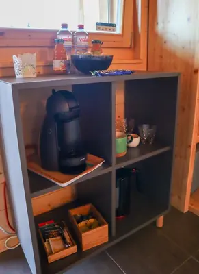 Küche/Küchenzeile in der Unterkunft Chalet Tzarbonire