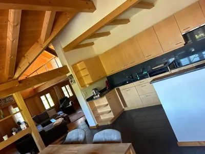 Küche/Küchenzeile in der Unterkunft Ferienwohnung Klou