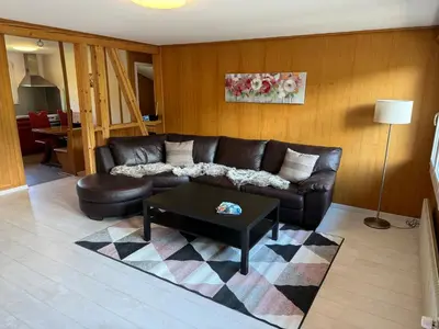 Ein Sitzbereich in der Unterkunft See und Berge Loft