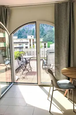Ein Balkon oder eine Terrasse in der Unterkunft Apartment B01 by Interhome