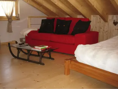 Ein Sitzbereich in der Unterkunft Itrognon, douillet et cosy!