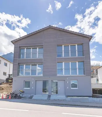 Das Gebäude in dem sich die Ferienwohnung befindet
