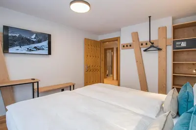 Ein Bett oder Betten in einem Zimmer der Unterkunft Arctis - Wohnung Lea