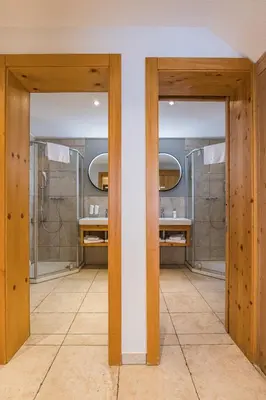 Ein Badezimmer in der Unterkunft Arctis - Wohnung Lea