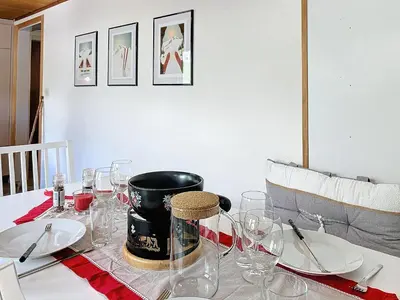 Getränke in der Unterkunft Appartement STERN - Confort au coeur de Saas-Fee