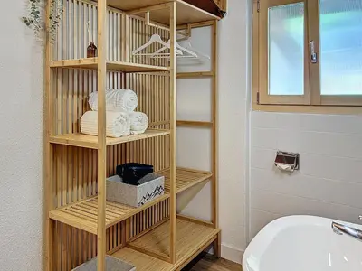 Ein Badezimmer in der Unterkunft Appartement STERN - Confort au coeur de Saas-Fee