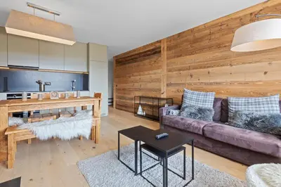 Ein Sitzbereich in der Unterkunft Appartement rénové, calme et cozy