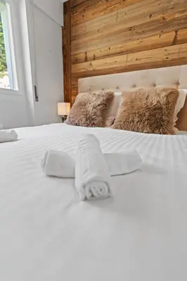 Ein Bett oder Betten in einem Zimmer der Unterkunft Appartement rénové, calme et cozy