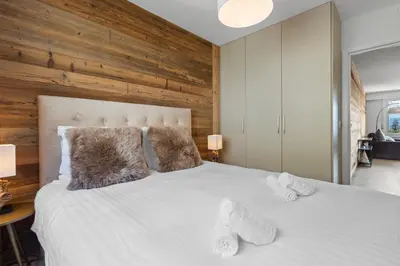 Ein Bett oder Betten in einem Zimmer der Unterkunft Appartement rénové, calme et cozy