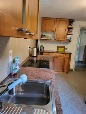 Küche/Küchenzeile in der Unterkunft Ferienhaus Bärschwendi