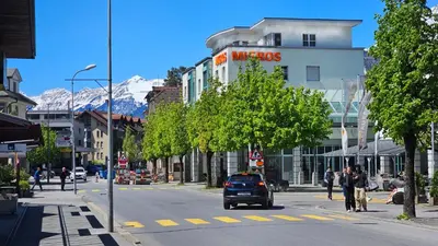 Ein allgemeiner Bergblick oder ein Berglick von der Ferienwohnung aus