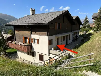 Ein allgemeiner Bergblick oder ein Berglick von der Ferienwohnung aus
