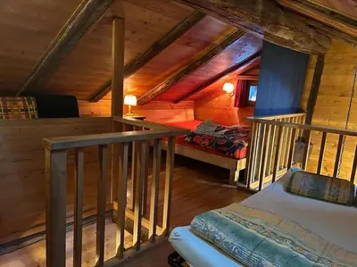 Ein Bett oder Betten in einem Zimmer der Unterkunft Magnifique racard rénové isolé 10 minutes de marche