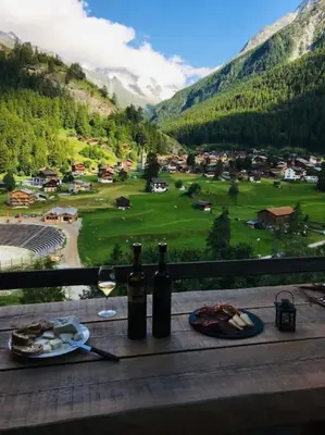 Naturlandschaft in der Nähe des Chalets