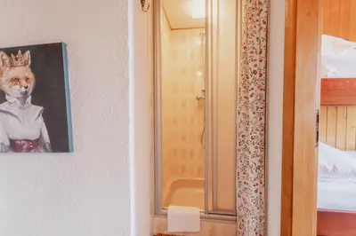 Ein Bett oder Betten in einem Zimmer der Unterkunft Magnifique chalet mitoyen avec vue sur les montagnes