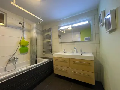 Ein Badezimmer in der Unterkunft Cresta Loft in Saas-Grund