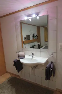Ein Badezimmer in der Unterkunft Apartment Bergfreude