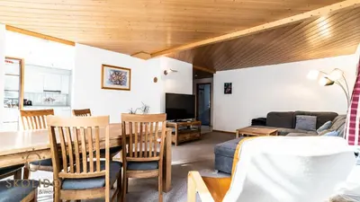 TV/Unterhaltungsangebot in der Unterkunft Ferienwohnung Haus Binelti, Fiesch